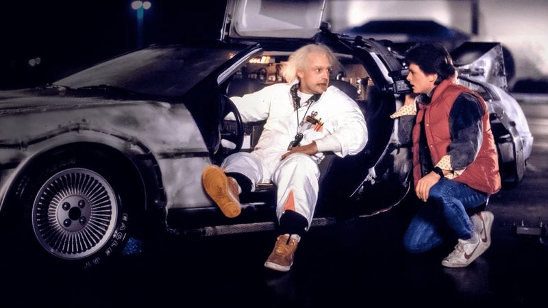 Back to the Future Backdrop Image